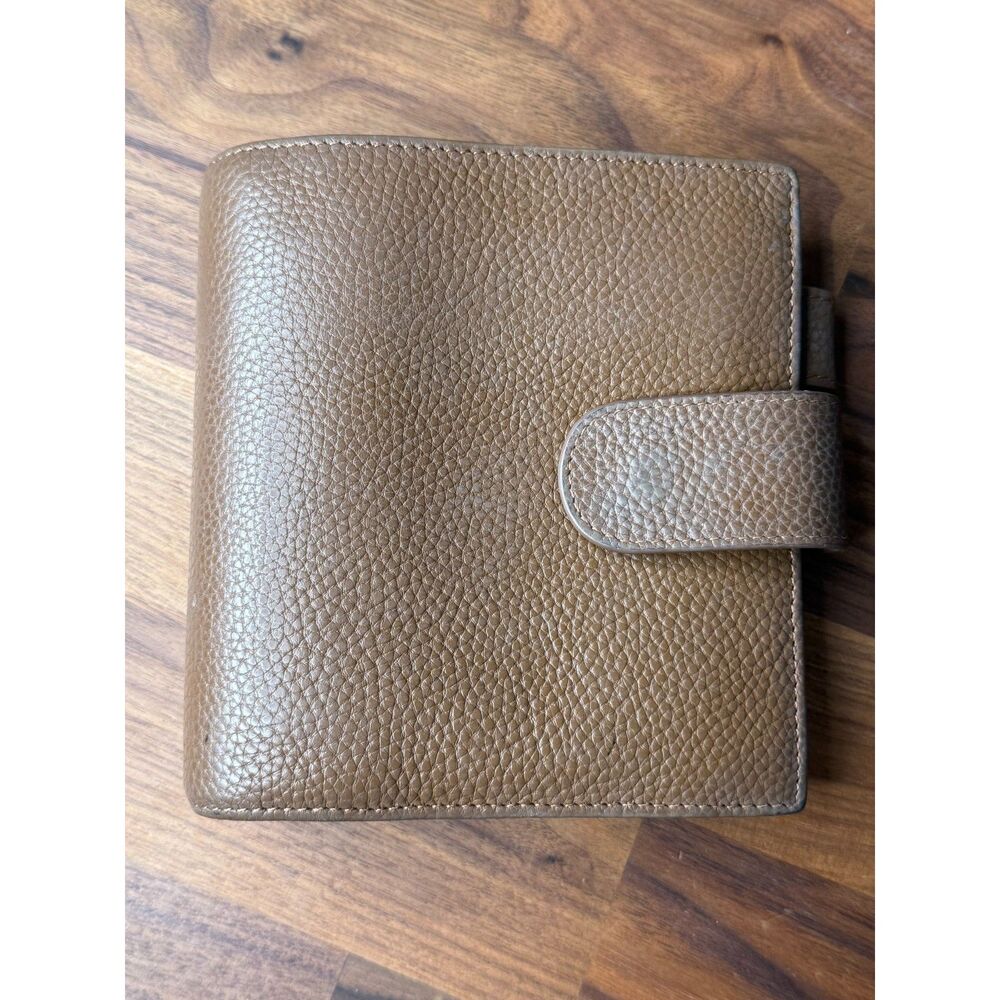 Moterm Leather Pocket Rings Planner Binder Organizer Cover Pebble Grain Brown